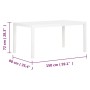 Mesa de jardín PP blanco 150x90x72 cm en Mesas de jardín | Comprar online en Foru.es