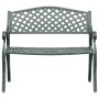 Banco de jardín de aluminio fundido verde 102 cm en Bancos de jardín | Comprar online en Foru.es