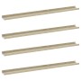 Estantes de pared 4 unidades blanco y roble Sonoma 100x9x3 cm de vidaXL, Estantes y estanterías - Ref: Foro24-326697, Precio:...