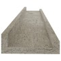 Estantes de pared 2 unidades gris hormigón 60x9x3 cm de vidaXL, Estantes y estanterías - Ref: Foro24-326700, Precio: 23,66 €,...