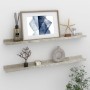 Estantes de pared 2 unidades gris hormigón 80x9x3 cm de vidaXL, Estantes y estanterías - Ref: Foro24-326701, Precio: 24,24 €,...