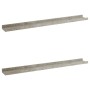 Estantes de pared 2 unidades gris hormigón 80x9x3 cm de vidaXL, Estantes y estanterías - Ref: Foro24-326701, Precio: 24,24 €,...