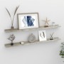 Estantes de pared 2 unidades gris hormigón 100x9x3 cm de vidaXL, Estantes y estanterías - Ref: Foro24-326702, Precio: 29,83 €...