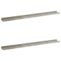 Estantes de pared 2 unidades gris hormigón 100x9x3 cm de vidaXL, Estantes y estanterías - Ref: Foro24-326702, Precio: 29,83 €...