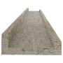 Estantes de pared 4 unidades gris hormigón 80x9x3 cm de vidaXL, Estantes y estanterías - Ref: Foro24-326706, Precio: 28,64 €,...