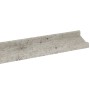 Estantes de pared 4 unidades gris hormigón 115x9x3 cm de vidaXL, Estantes y estanterías - Ref: Foro24-326708, Precio: 38,14 €...