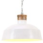 Lámpara colgante industrial 58 cm blanca E27 de vidaXL, Lámparas - Ref: Foro24-320832, Precio: 73,08 €, Descuento: %