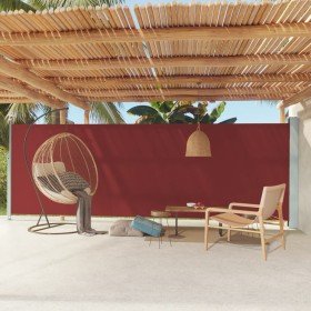 Toldo lateral retráctil de jardín rojo 180x600 cm en Sombrillas | Comprar online en Foru.es