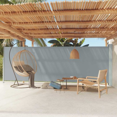 Toldo lateral retráctil de jardín gris 180x600 cm en Sombrillas | Comprar online en Foru.es