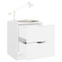 Mesita de noche madera contrachapada blanco 40x40x50 cm de vidaXL, Mesitas de noche - Ref: Foro24-326723, Precio: 61,33 €, De...