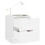 Mesita de noche madera contrachapada blanco 40x40x50 cm de vidaXL, Mesitas de noche - Ref: Foro24-326723, Precio: 60,40 €, De...