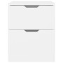 Mesitas de noche 2 uds madera de ingeniería blanco 40x40x50 cm de vidaXL, Mesitas de noche - Ref: Foro24-326724, Precio: 106,...