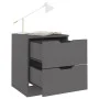 Mesitas noche 2 uds madera ingeniería gris 40x40x50 cm de vidaXL, Mesitas de noche - Ref: Foro24-326728, Precio: 122,44 €, De...