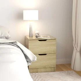 Mesita de noche madera de ingeniería roble Sonoma 40x40x50 cm de vidaXL, Mesitas de noche - Ref: Foro24-326729, Precio: 67,35...