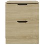 Mesita de noche madera de ingeniería roble Sonoma 40x40x50 cm de vidaXL, Mesitas de noche - Ref: Foro24-326729, Precio: 68,58...