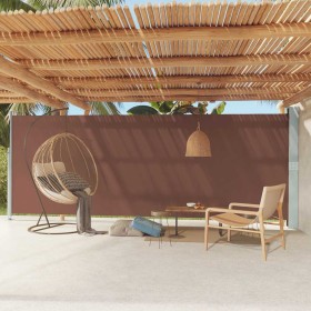 Toldo lateral retráctil de jardín marrón 200x600 cm en Sombrillas | Comprar online en Foru.es