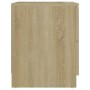 Mesita de noche madera de ingeniería roble Sonoma 40x40x50 cm de vidaXL, Mesitas de noche - Ref: Foro24-326729, Precio: 68,58...