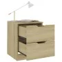 Nightstands 2 pcs engineered wood Sonoma oak 40x40x50 cm by vidaXL, Nightstands - Ref: Foro24-326730, Price: 113,80 €, Discou...