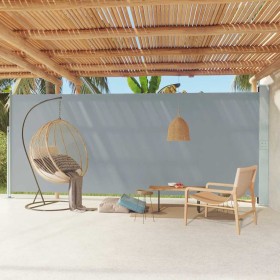 Toldo lateral retráctil para patio gris 220x600 cm en Sombrillas | Comprar online en Foru.es