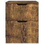 Mesitas noche 2 uds madera ingeniería roble ahumado 40x40x50 cm de vidaXL, Mesitas de noche - Ref: Foro24-326740, Precio: 83,...