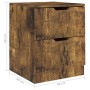 Mesitas noche 2 uds madera ingeniería roble ahumado 40x40x50 cm de vidaXL, Mesitas de noche - Ref: Foro24-326740, Precio: 83,...