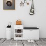 Banco zapatero de madera contrachapada blanco 94,5x31x57 cm de vidaXL, Zapateros y organizadores de calzado - Ref: Foro24-326...