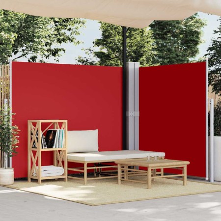 Toldo lateral retráctil rojo 180x600 cm en Sombrillas | Comprar online en Foru.es