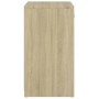 Banco zapatero madera de ingeniería roble Sonoma 94,5x31x57 cm de vidaXL, Zapateros y organizadores de calzado - Ref: Foro24-...