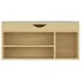 Banco zapatero con cojín madera ingeniería sonoma 104x30x49 cm de vidaXL, Zapateros y organizadores de calzado - Ref: Foro24-...
