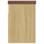 Banco zapatero con cojín madera ingeniería sonoma 80x30x47 cm de vidaXL, Zapateros y organizadores de calzado - Ref: Foro24-3...