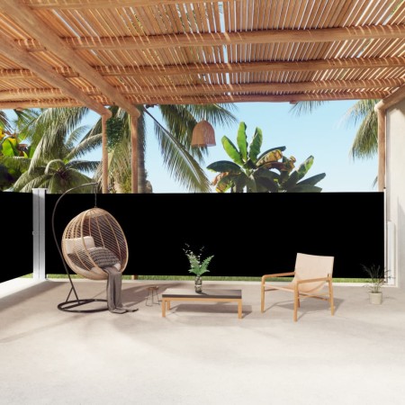 Toldo lateral retráctil negro 160x1000 cm en Sombrillas | Comprar online en Foru.es