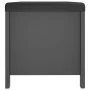 Caja de almacenaje y cojín madera ingeniería gris 105x40x45 cm de vidaXL, Baúles de almacenamiento - Ref: Foro24-326770, Prec...