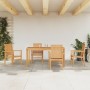 Juego de comedor para jardín 5 piezas madera maciza de teca de vidaXL, Conjuntos de jardín - Ref: Foro24-3157915, Precio: 830...