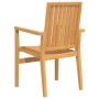 Juego de comedor para jardín 5 piezas madera maciza de teca de vidaXL, Conjuntos de jardín - Ref: Foro24-3157915, Precio: 830...