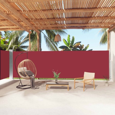 Toldo lateral retráctil rojo 180x1000 cm en Sombrillas | Comprar online en Foru.es