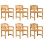 Juego de comedor de jardín 7 piezas madera maciza de teca de vidaXL, Conjuntos de jardín - Ref: Foro24-3157930, Precio: 963,0...