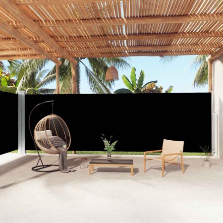 Toldo lateral retráctil negro 200x1000 cm en Sombrillas | Comprar online en Foru.es