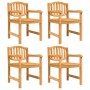 Juego de comedor para jardín 5 piezas madera maciza de teca de vidaXL, Conjuntos de jardín - Ref: Foro24-3157929, Precio: 702...
