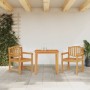 Juego de comedor para jardín 3 pzas madera maciza de teca de vidaXL, Conjuntos de jardín - Ref: Foro24-3157923, Precio: 435,0...