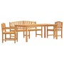 Juego de comedor para jardín 4 piezas madera maciza de teca de vidaXL, Conjuntos de jardín - Ref: Foro24-3157947, Precio: 891...