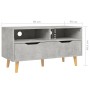 Mueble de TV madera de ingeniería gris hormigón 90x40x48,5 cm de vidaXL, Muebles TV - Ref: Foro24-326781, Precio: 86,88 €, De...