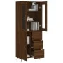 Tall brown oak plywood sideboard 69.5x34x180 cm by vidaXL, Sideboards - Ref: Foro24-3198448, Price: 176,28 €, Discount: %