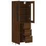 Tall brown oak plywood sideboard 69.5x34x180 cm by vidaXL, Sideboards - Ref: Foro24-3198448, Price: 176,28 €, Discount: %