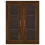 Tall brown oak plywood sideboard 69.5x34x180 cm by vidaXL, Sideboards - Ref: Foro24-3198448, Price: 176,28 €, Discount: %