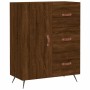 Aparador alto madera contrachapada marrón roble 69,5x34x180 cm de vidaXL, Aparadores - Ref: Foro24-3198448, Precio: 178,56 €,...