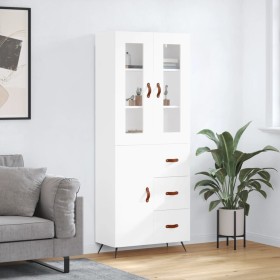 Aparador alto madera contrachapada blanco 69,5x34x180 cm de vidaXL, Aparadores - Ref: Foro24-3198441, Precio: 171,40 €, Descu...