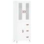 Aparador alto madera contrachapada blanco 69,5x34x180 cm de vidaXL, Aparadores - Ref: Foro24-3198441, Precio: 171,40 €, Descu...