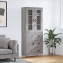 Aparador alto madera contrachapada gris sonoma 69,5x34x180 cm de vidaXL, Aparadores - Ref: Foro24-3198447, Precio: 173,97 €, ...