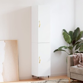 Aparador alto madera contrachapada blanco 34,5x34x180 cm de vidaXL, Aparadores - Ref: Foro24-3198769, Precio: 99,33 €, Descue...