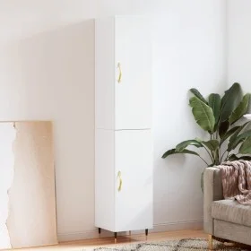 Aparador alto madera contrachapada blanco 34,5x34x180 cm de vidaXL, Aparadores - Ref: Foro24-3198769, Precio: 98,41 €, Descue...